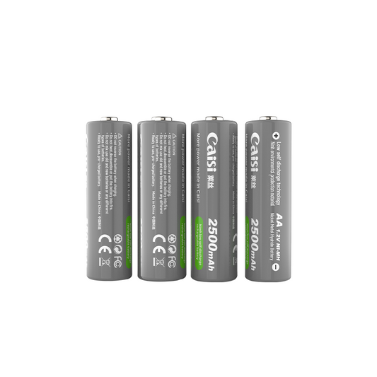 Caisi 4 Pack Cell AA 2500mAh Rechargeable Batteries – Long Lasting Power for Everyday & High-Drain Devices