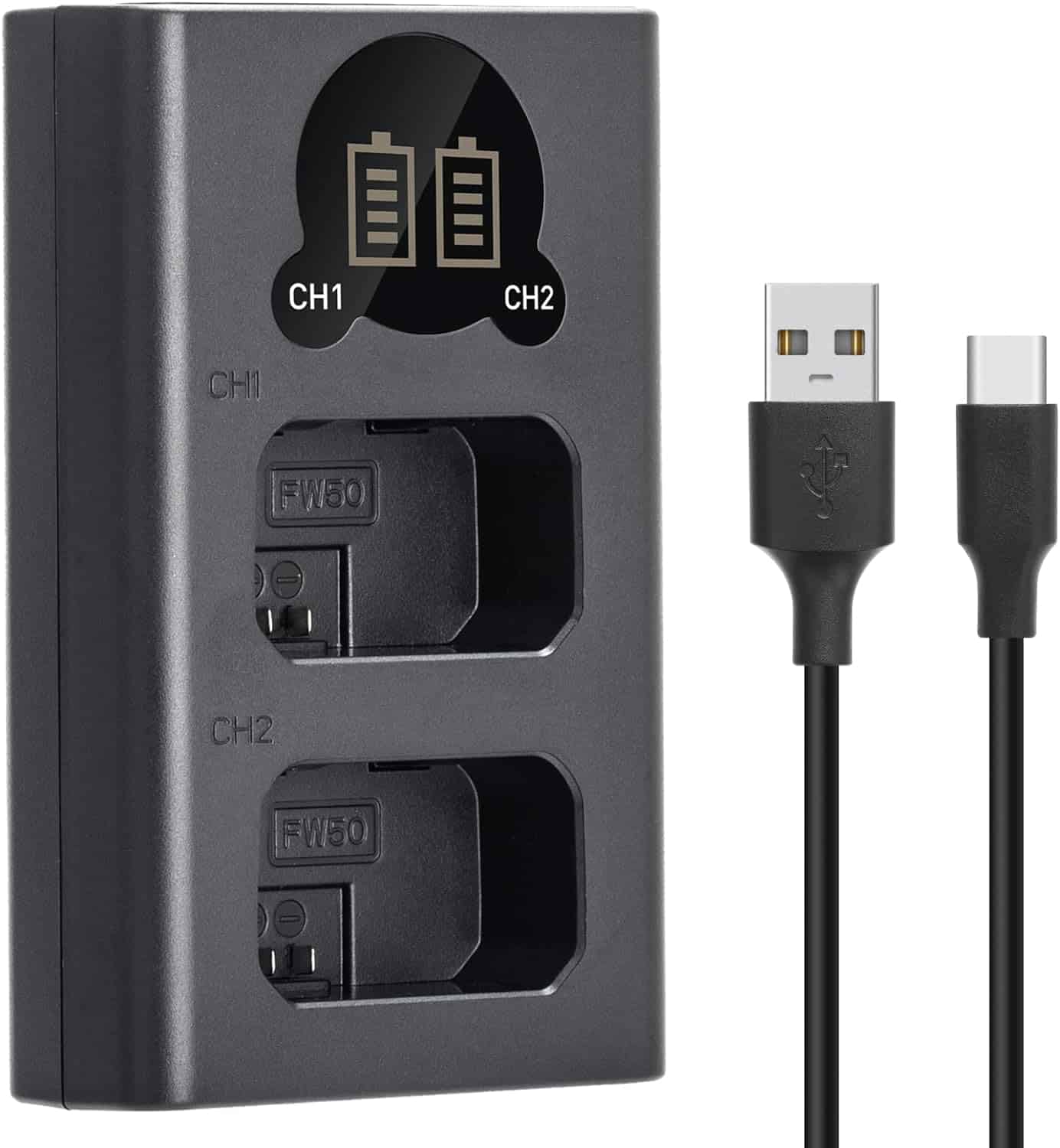 Caisi CS-NP-FW50 Dual Battery Charger