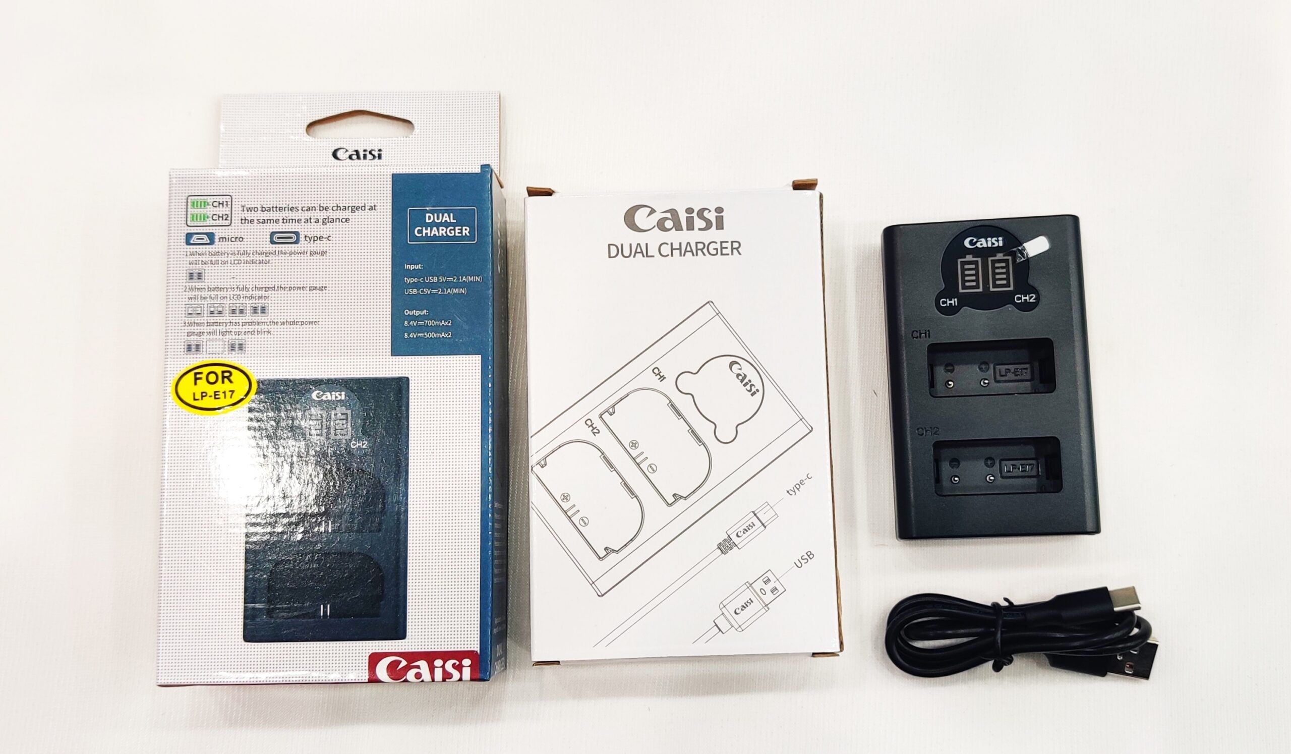 Caisi CS-LP-E17 Dual Battery Charger